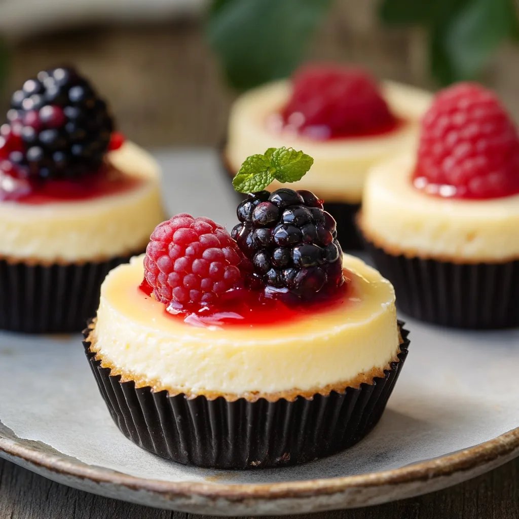 Einfache Mini-Cheesecakes