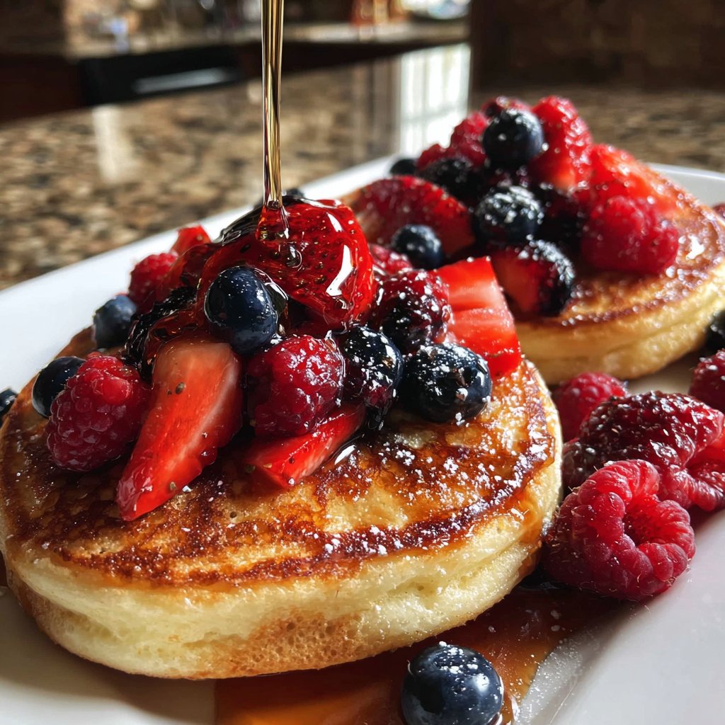 Pfannkuchen mit Beerenmix