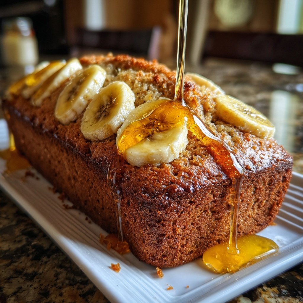 Bananenbrot mit Honig