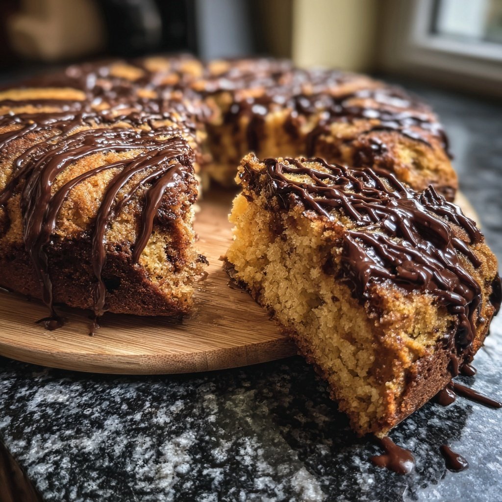 Bananenkuchen mit Zartbitterschokolade