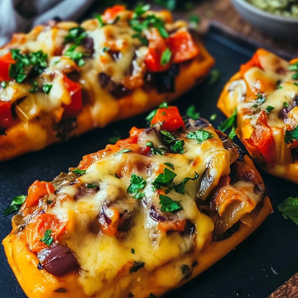 Gefüllter Butternutkürbis