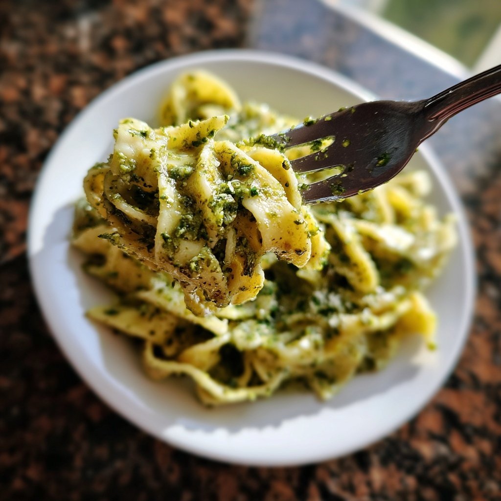 Pasta mit Pistazienpesto