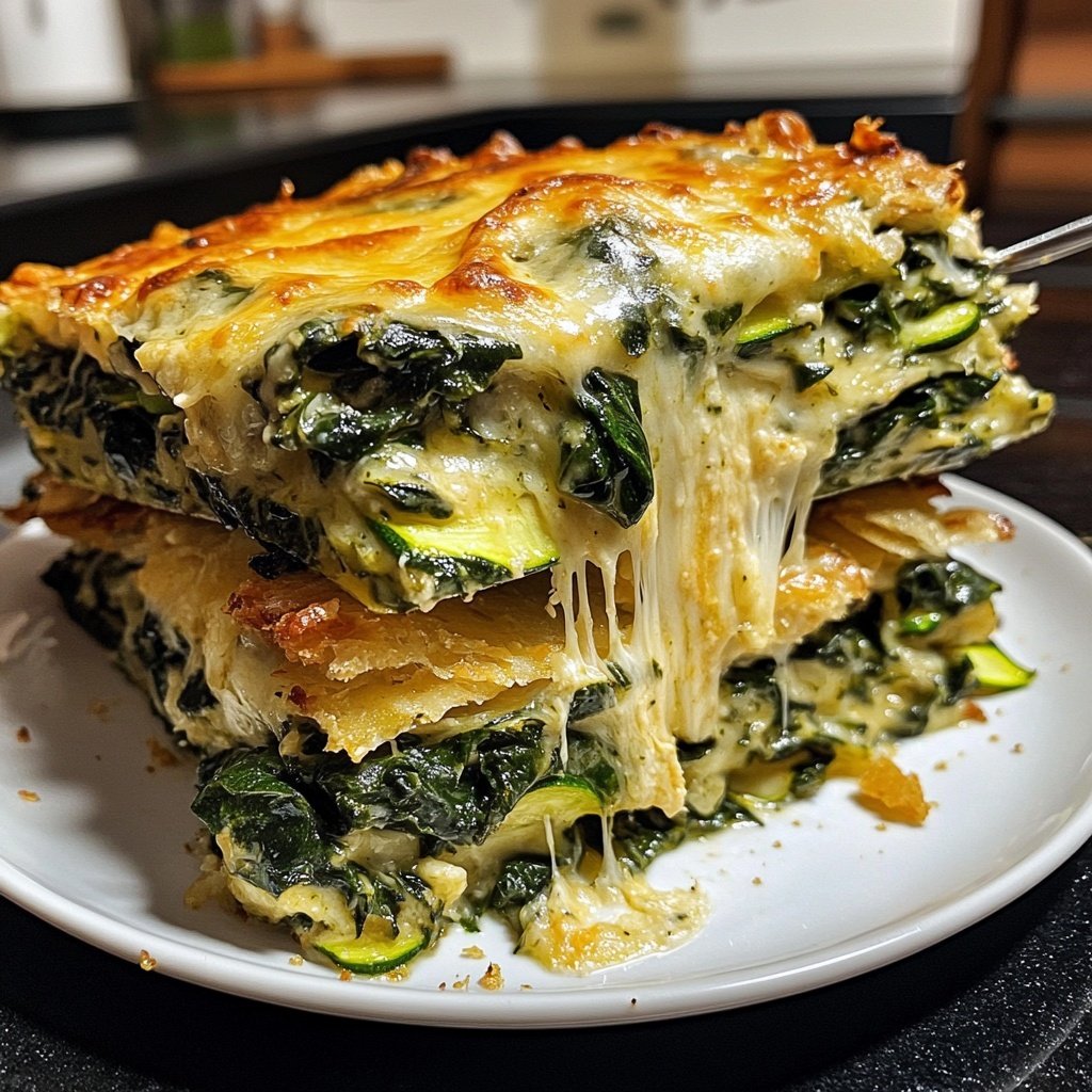 Gemüseauflauf mit Spinat