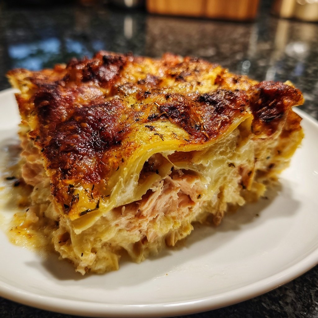 Lasagne mit Lachs und Sahnesauce