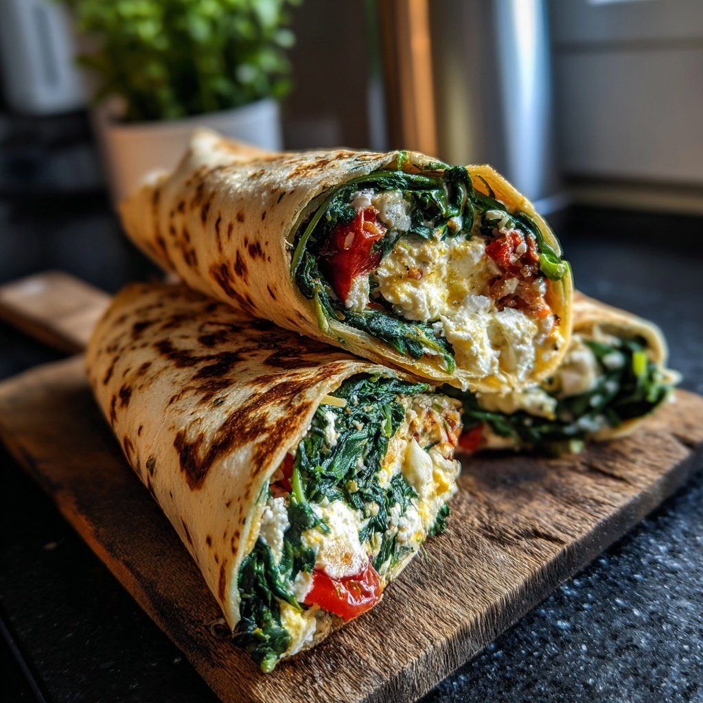 Wraps mit Spinat