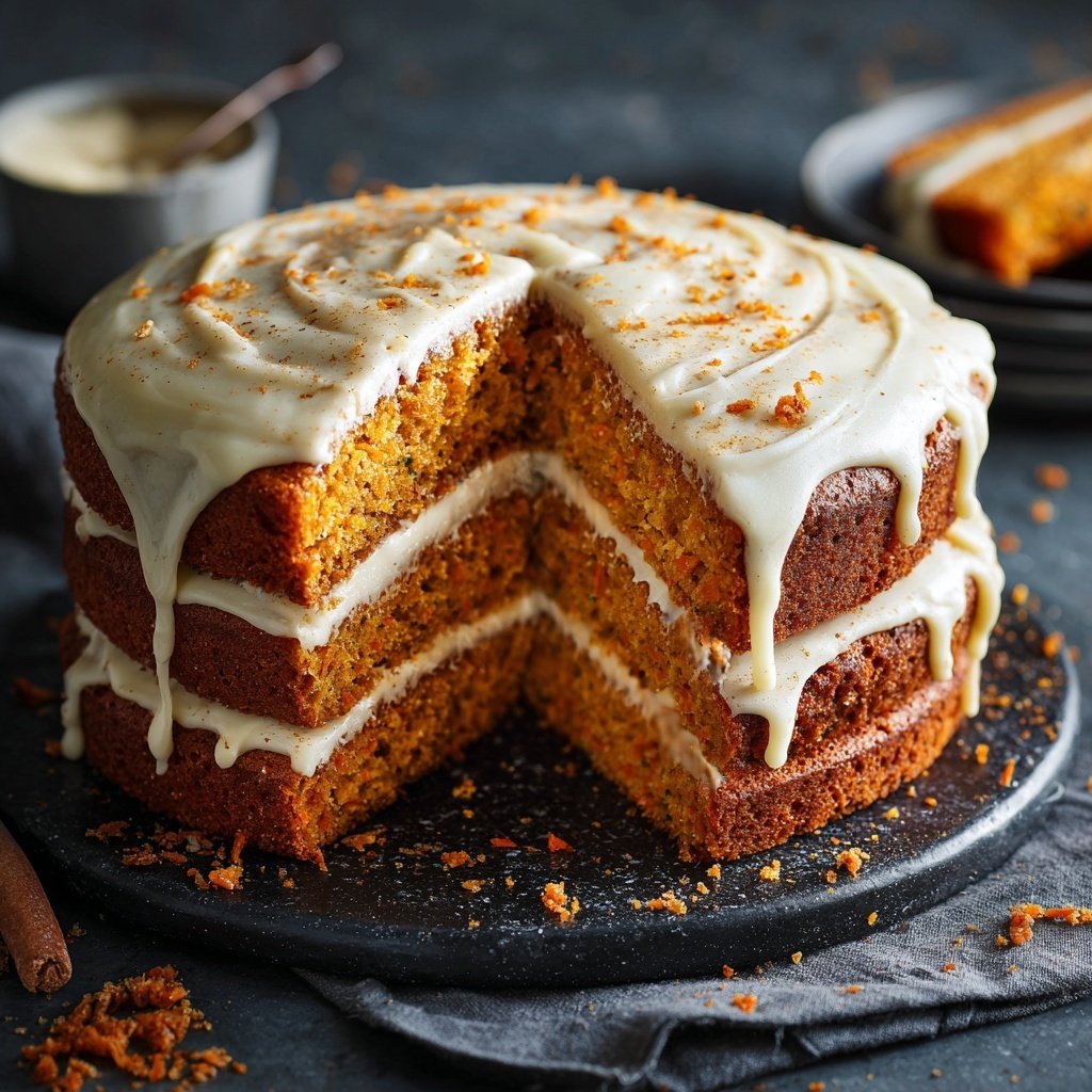 Karottenkuchen Mit Frischkäse Creme