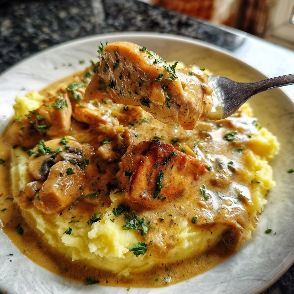 Hausmannskost Cremiges Hähnchen mit Kartoffelpüree