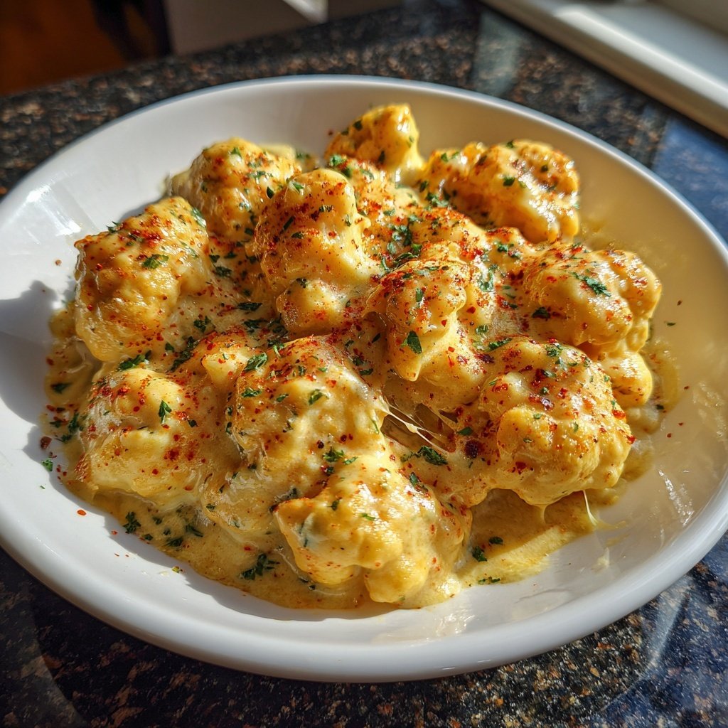 Blumenkohl mit Käsesauce
