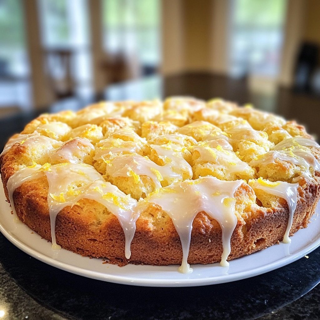 Zitronenkuchen mit frischem Zitronensaft