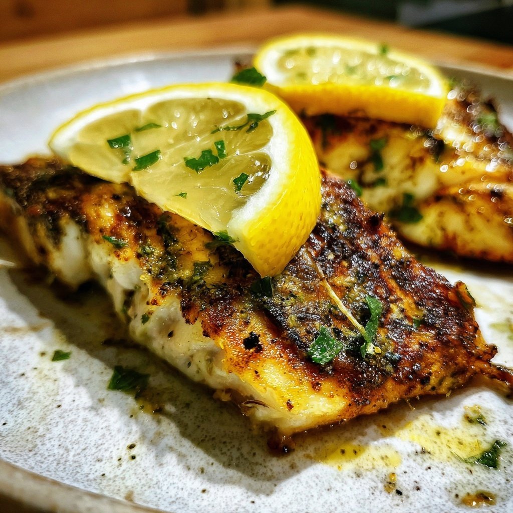 Gesund & Leicht Zitronen-Gegrillter Fisch