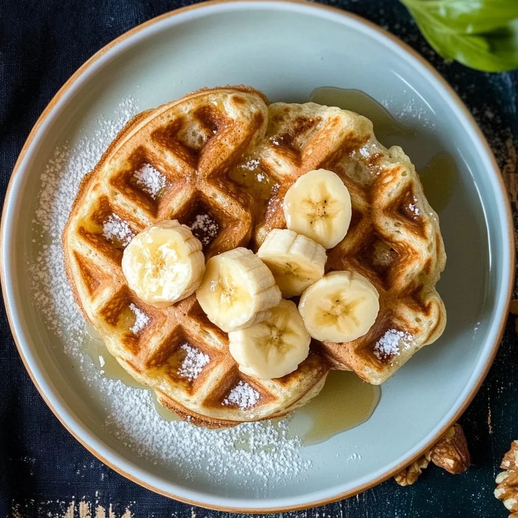 Bananenwaffeln ohne Zucker