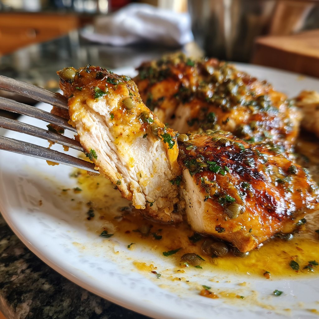 Hähnchen mit Zitronen-Kapern-Sauce